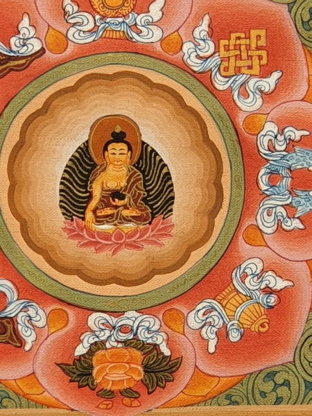handgemaltes Buddha Mandala